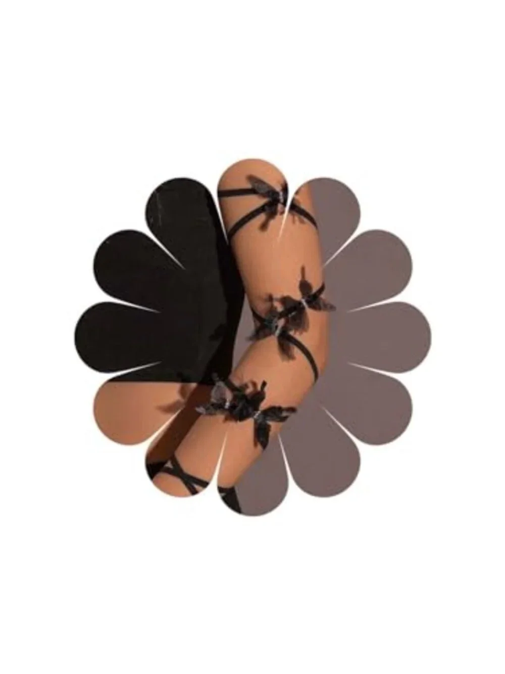 Butterfly Tassel Chain Arm Cuff Ribbon Arm Wraps Elastic Upper Arm Cuff Lace